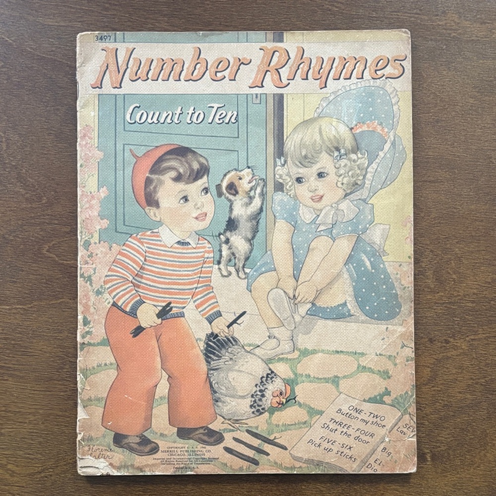 Vintage Children's Storybook with Illustrations